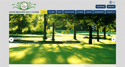 Desktop Screenshot of ledgemeadowsgolfcourse.com